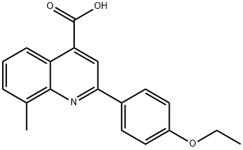 2-(4-ETHOXYPHENYL)-8-METHYLQUINOLINE-4-CARBOXYLICACID Struktur