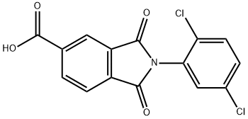 2-(2,5-DICHLOROPHENYL)-1,3-DIOXOISOINDOLINE-5-CARBOXYLIC ACID Struktur