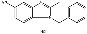 1-BENZYL-2-METHYL-1H-BENZOIMIDAZOL-5-YLAMINEDIHYDROCHLORIDE Struktur