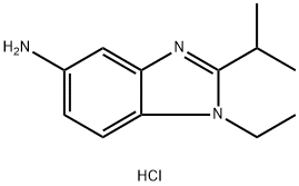 1-ETHYL-2-ISOPROPYL-1H-BENZOIMIDAZOL-5-YLAMINEDIHYDROCHLORIDE Struktur