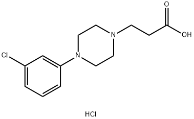 3-[4-(3-CHLORO-PHENYL)-PIPERAZIN-1-YL]-PROPIONIC ACID DIHYDROCHLORIDE Struktur