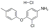 3-CHLORO-4-(4-METHYLPHENOXY)ANILINE HYDROCHLORIDE Struktur