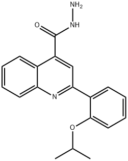 2-(2-ISOPROPOXYPHENYL)QUINOLINE-4-CARBOHYDRAZIDE Struktur