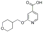 2-(tetrahydro-2h-pyran-4-ylmethoxy)isonicotinic acid Struktur