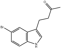 4-(5-bromo-1H-indol-3-yl)-2-butanone Struktur