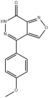 4-(4-methoxyphenyl)isoxazolo[3,4-d]pyridazin-7(6H)-one Struktur