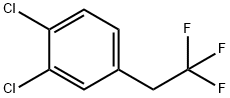 1,2-Dichloro-4-(2,2,2-trifluoroethyl)benzene Struktur