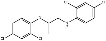 2,4-Dichloro-N-[2-(2,4-dichlorophenoxy)-propyl]aniline Struktur