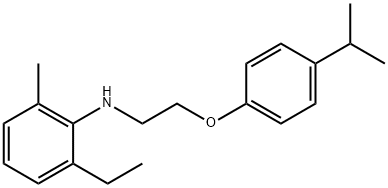 2-Ethyl-N-[2-(4-isopropylphenoxy)ethyl]-6-methylaniline Struktur