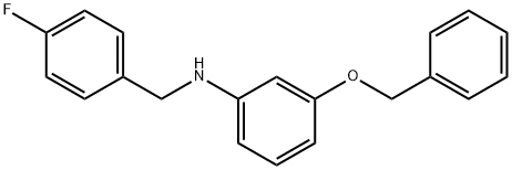 3-(Benzyloxy)-N-(4-fluorobenzyl)aniline Struktur