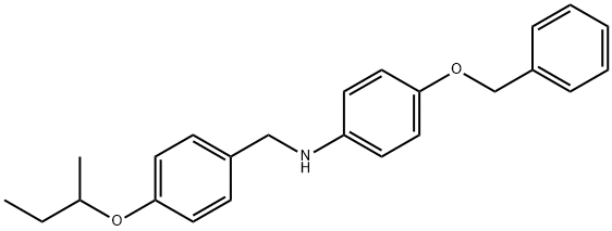 4-(Benzyloxy)-N-[4-(sec-butoxy)benzyl]aniline Struktur