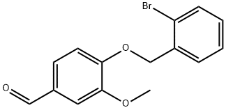 4-[(2-Bromobenzyl)oxy]-3-methoxybenzaldehyde Struktur