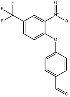 4-[2-Nitro-4-(trifluoromethyl)phenoxy]benzaldehyde Struktur