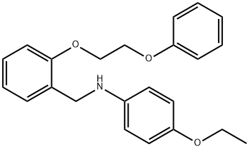 4-Ethoxy-N-[2-(2-phenoxyethoxy)benzyl]aniline Struktur