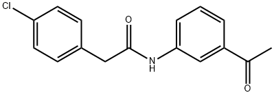 N-(3-Acetylphenyl)-2-(4-chlorophenyl)acetamide Struktur