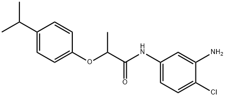 N-(3-Amino-4-chlorophenyl)-2-(4-isopropylphenoxy)-propanamide Struktur