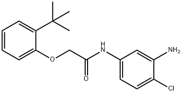 N-(3-Amino-4-chlorophenyl)-2-[2-(tert-butyl)-phenoxy]acetamide Struktur