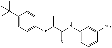 N-(3-Aminophenyl)-2-[4-(tert-butyl)phenoxy]-propanamide Struktur