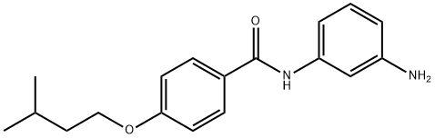 N-(3-Aminophenyl)-4-(isopentyloxy)benzamide Struktur