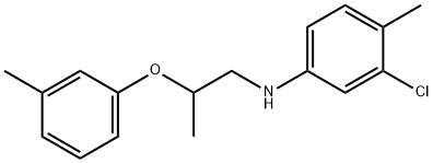 N-(3-Chloro-4-methylphenyl)-N-[2-(3-methylphenoxy)propyl]amine Struktur