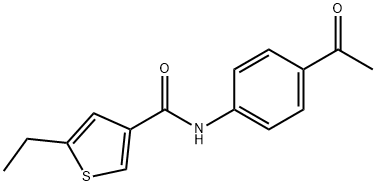 N-(4-Acetylphenyl)-5-ethylthiophene-3-carboxamide Struktur