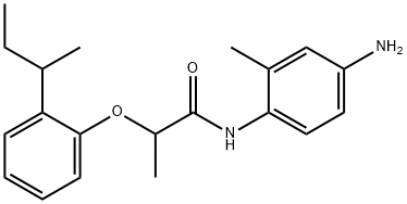 N-(4-Amino-2-methylphenyl)-2-[2-(sec-butyl)-phenoxy]propanamide Struktur