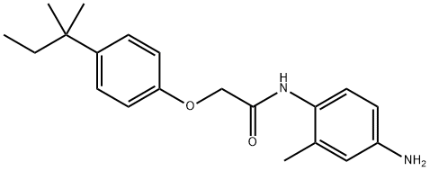 N-(4-Amino-2-methylphenyl)-2-[4-(tert-pentyl)-phenoxy]acetamide Struktur