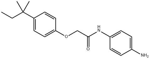 N-(4-Aminophenyl)-2-[4-(tert-pentyl)phenoxy]-acetamide Struktur