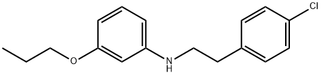 N-(4-Chlorophenethyl)-3-propoxyaniline Struktur