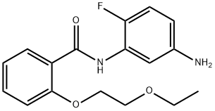 N-(5-Amino-2-fluorophenyl)-2-(2-ethoxyethoxy)-benzamide Struktur