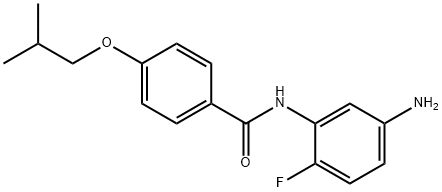 N-(5-Amino-2-fluorophenyl)-4-isobutoxybenzamide Struktur