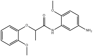 N-(5-Amino-2-methoxyphenyl)-2-(2-methoxyphenoxy)-propanamide Struktur