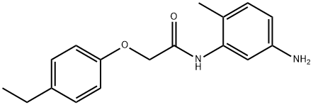 N-(5-Amino-2-methylphenyl)-2-(4-ethylphenoxy)-acetamide Struktur