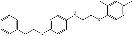 N-[2-(2,4-Dimethylphenoxy)ethyl]-4-(phenethyloxy)-aniline Struktur