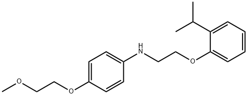 N-[2-(2-Isopropylphenoxy)ethyl]-4-(2-methoxyethoxy)aniline Struktur