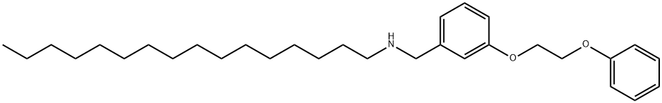 N-[3-(2-Phenoxyethoxy)benzyl]-1-hexadecanamine Struktur