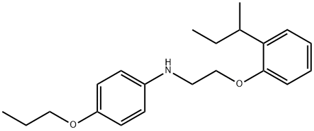 N-{2-[2-(sec-Butyl)phenoxy]ethyl}-4-propoxyaniline Struktur