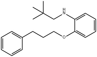 N-Neopentyl-2-(3-phenylpropoxy)aniline Struktur