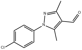 1-(4-chlorophenyl)-3,5-dimethyl-1H-pyrazole-4-carbaldehyde Struktur