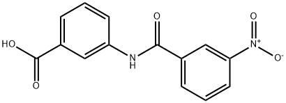 3-[(3-nitrobenzoyl)amino]benzoic acid Struktur