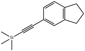 5-(Trimethylsilylethynyl)indane Struktur