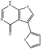 5-thien-2-ylthieno[2,3-d]pyrimidin-4(3H)-one Struktur