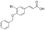 3-[4-(benzyloxy)-3-bromophenyl]acrylic acid Struktur