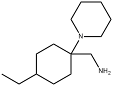 (4-ethyl-1-piperidin-1-ylcyclohexyl)methylamine Struktur