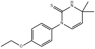 1-(4-ethoxyphenyl)-4,4-dimethyl-1,4-dihydropyrimidine-2-thiol Struktur