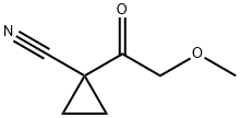 1-(methoxyacetyl)cyclopropanecarbonitrile Struktur