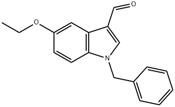 1-benzyl-5-ethoxy-1H-indole-3-carbaldehyde Struktur