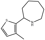 2-(3-methyl-2-thienyl)azepane Struktur