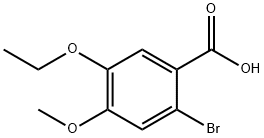 2-bromo-5-ethoxy-4-methoxybenzoic acid Struktur