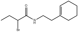 2-bromo-N-(2-cyclohex-1-en-1-ylethyl)butanamide Struktur